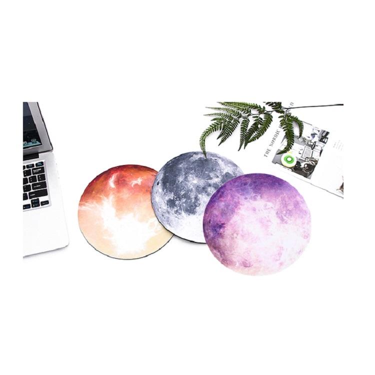 5 Piece Round Rubber Mouse Pad Set - Mars