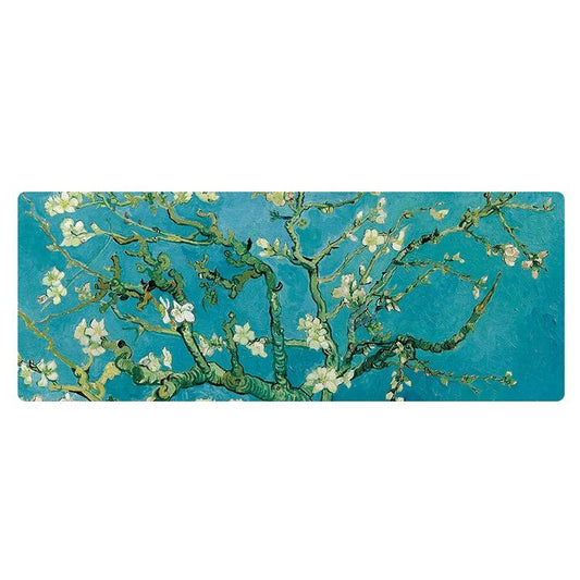 Large Oil Painting Desk Rubber Mouse Pad - Starry Sky
